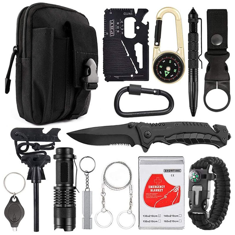 Outdoor Camping Multi-Function Tool Wild Survival Equipment Sos Self-Defense Supplies