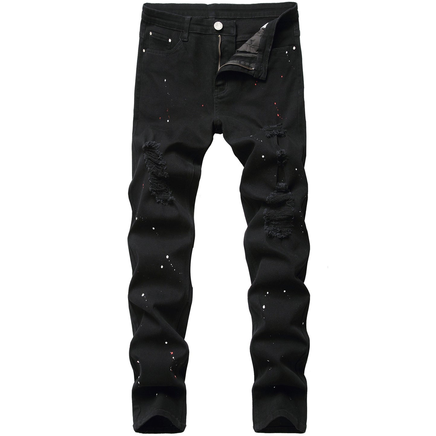 Elastic Denim Slim Fit Men's Pants