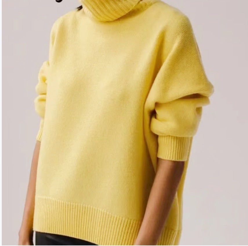 Women's Long-sleeved Pullover Solid Color Sweater